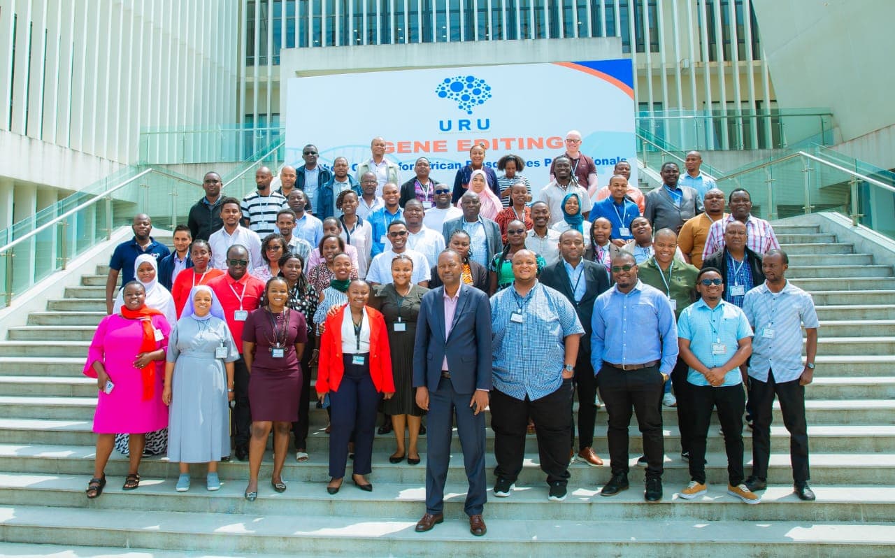 Course cohort in front of the venue, Dar es Salaam